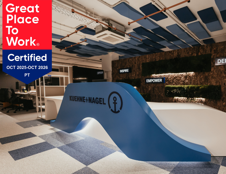 Kuehne+Nagel Recognised as a Great Place to Work for the Third Consecutive Year